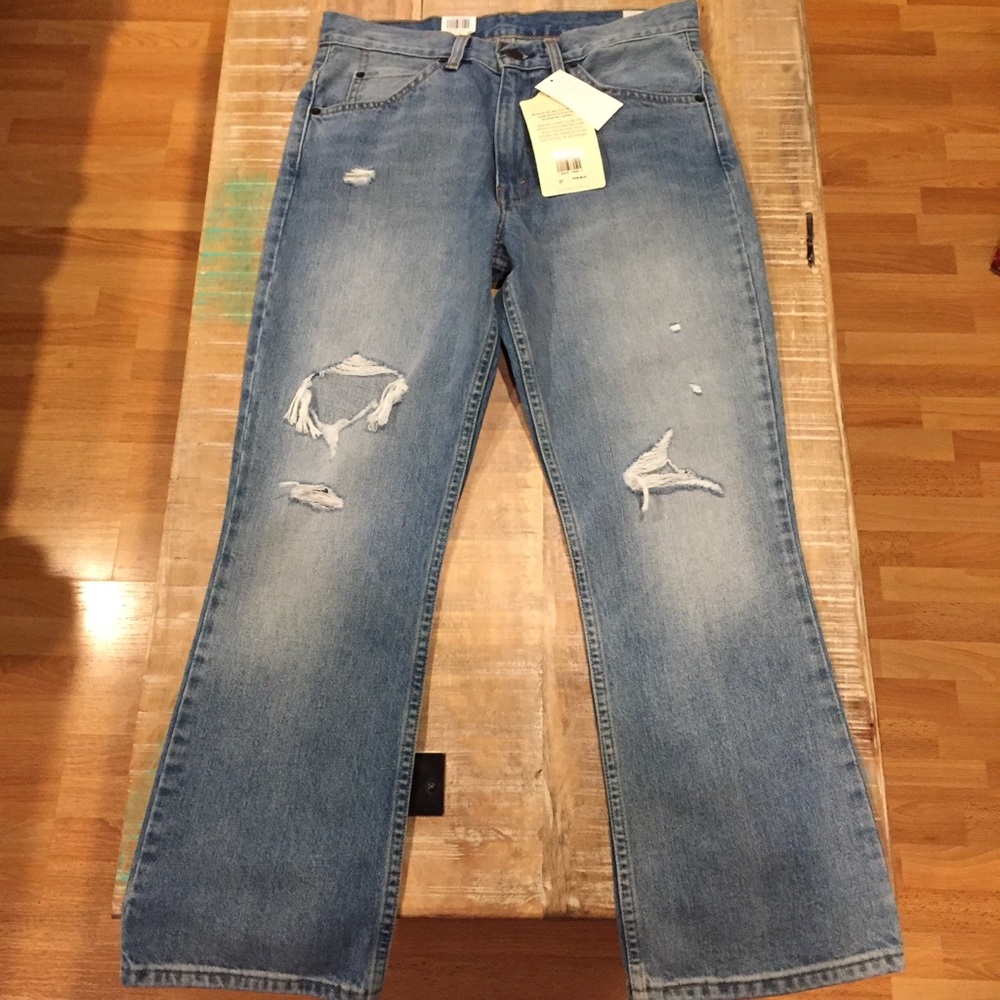 NWT Levi’s 517 Bootcut Cropped Jeans high rise - Picture 3 of 8